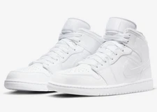 Air Jordan Retro 1 Mid Triple White