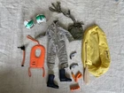 Lot tenue de pilote ample Palitoy Action Man vintage années 60.