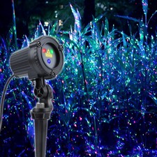 Laser Christmas Lights,Outdoor Garden Laser Lights Projector, Motion Star 3 C...