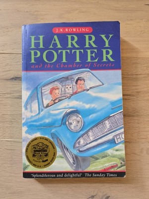 Vintage Harry Potter Chamber of Secrets UK Bloomsbury Paperback1990s Early Print