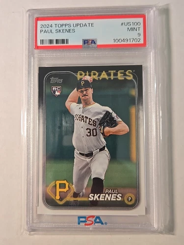 2024 Topps Update PAUL SKENES RC Rookie #US100 PSA 9