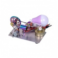 Hei&szlig;luftmotormodell Metallisch Stirlingmotor Modell Stabile Drehung f&uuml;r B&uuml;ro