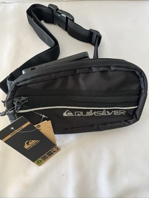 QUIKSILVER JUNGLER III Black Waist pack 2 Compartments With Organaizer New