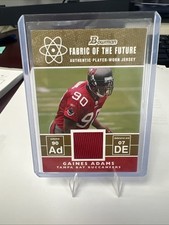 2007 Bowman Fabric of the Future Gold /100 Gaines Adams #GA Rookie RC