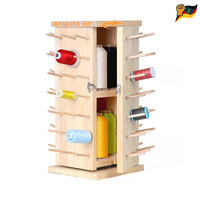Holz Garnhalter 93 Spulen 360 Drehbar Faden Organizer