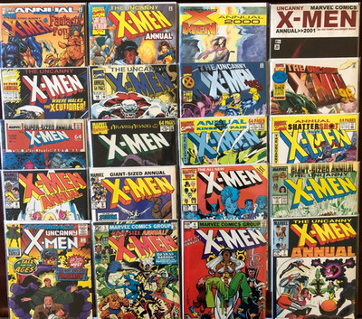 20x vintage 1981-2001 UNCANNY X-MEN ANNUALS LOT! NEAR SOLID RUN! w -1 Flashback!