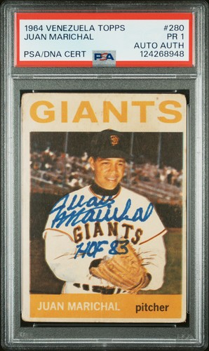 Juan Marichal #280 1964 Venezuela Topps card