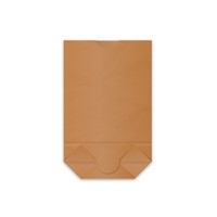 500 Papierkreuzbodenbeutel Papierbeutel Braun 28 X 45 Cm FüR Ca. 5 Kg