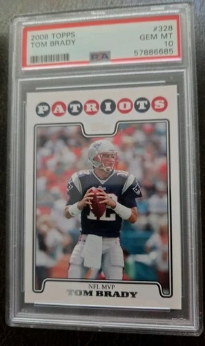 2008 Topps - Tom Brady #328 PSA 10 🐐 🔥