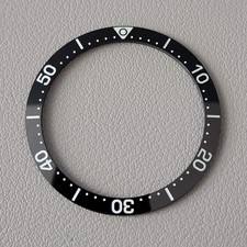 SEIKO Bezel Insert SKX007 / LX Black Ceramic Sloped C3