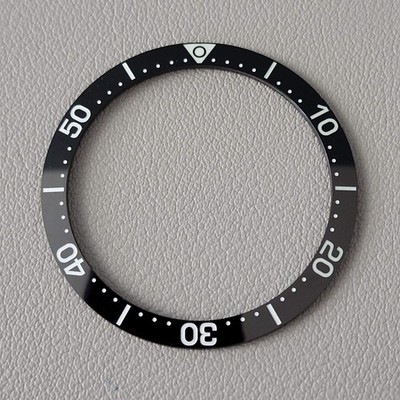 SEIKO Bezel Insert SKX007 / LX Black Ceramic Sloped C3
