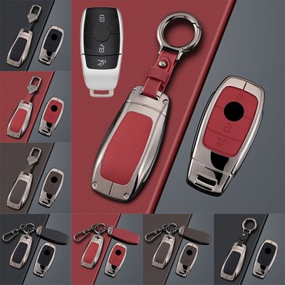 Zinc Alloy Leather Car Key Case Cover For Benz S212 W212 E S E400 W213 A217 E200