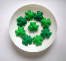St. Patricks Day shamrock bowl fillers, Shamrock ornaments, Lucky clover, Irish