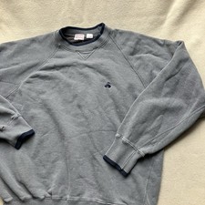 Vintage Brooks Brothers Sweatshirt Mens Large Gray Crewneck 70s 80s Raglan Heavy