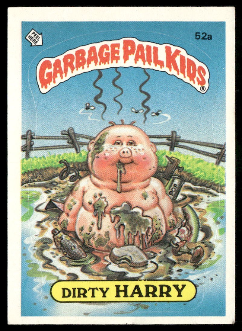 1985 Topps Garbage Pail Kids Series 2 #52a Dirty Harry