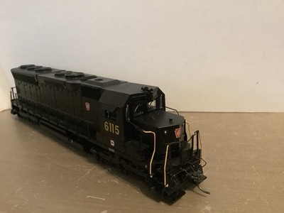 RailPro Equipped Bachmann Spectrum SD-45 HO Locomotive PRR 6115