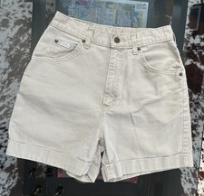 VTG 90s Lee Original Jeans High Waisted Shorts - Cream  Sz: 8