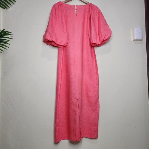 Seed HeritageLinen Blend Raglan Midi Dress in Wild BerrySize 8 - Picture 6 of 11