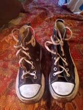 Converse Unisex Run Star Hike Hi 166800C Black Casual Shoes Sneakers Sz M6.5