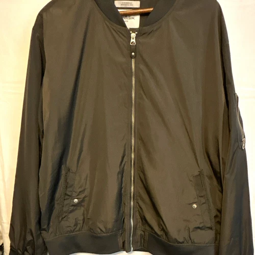 Goodfellow & Co Men’s Brown Water Resistant Bomber Jacket 2XL Full Zip - product listing photo