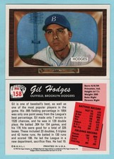 1995-1955 Style Collector Card - # 158 Gil Hodges - Brooklyn Dodgers Box 733