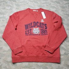 Wildcats University Of Arizona Sweatshirt Mens Large Red Long Sleeve NWT