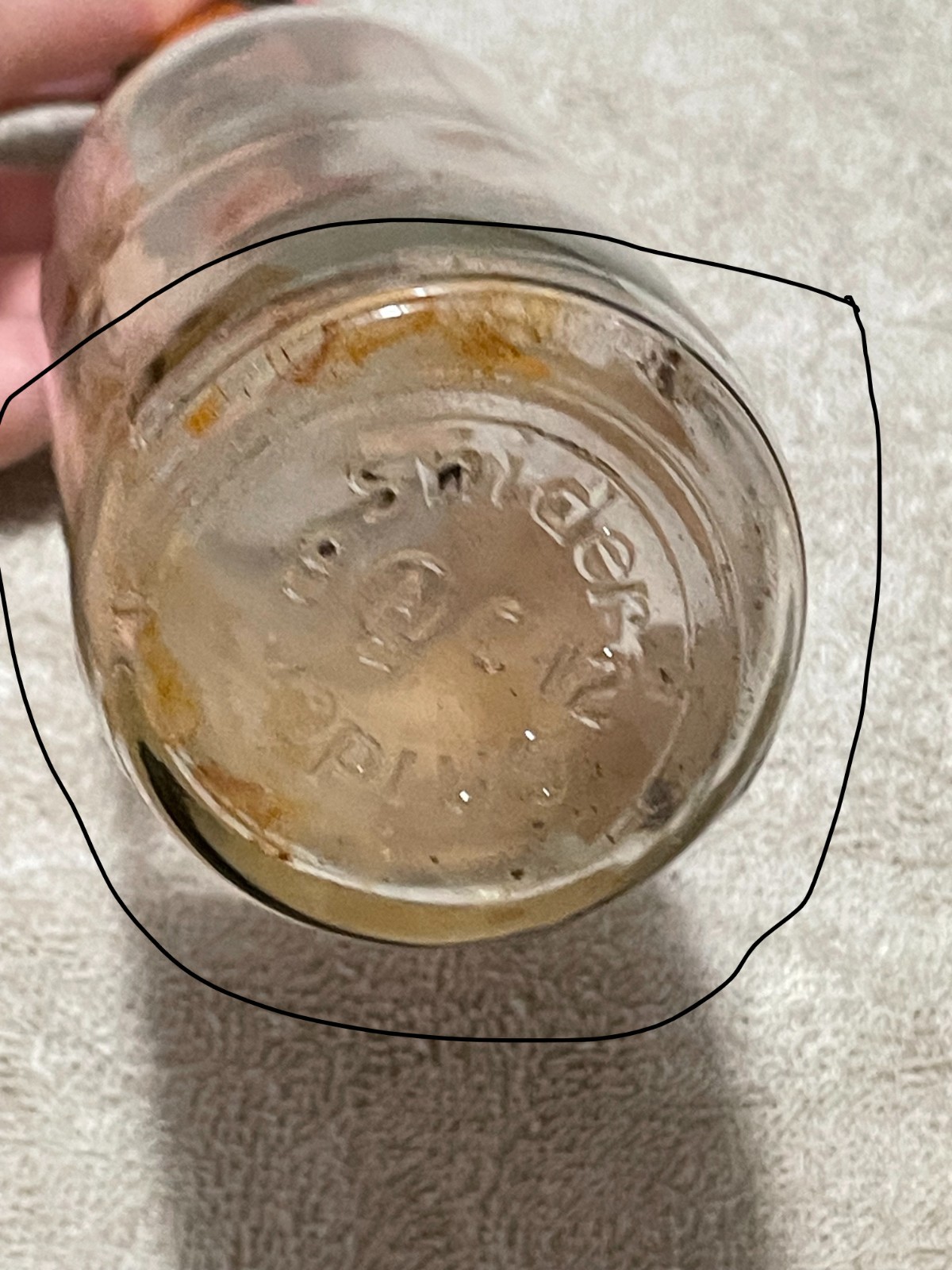 Snider's Catsup Paper Label Glass Bottle Rochester, NY As Seen