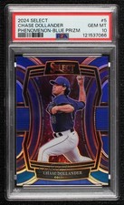 2024 Panini Select Phenomenon Blue Prizm 43/49 Chase Dollander PSA 10 GEM MT 8d2