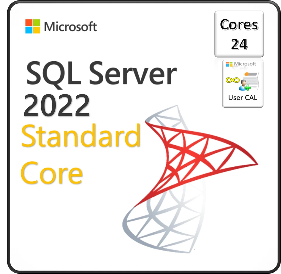 Microsoft SQL Server 2022 Standard Core - 24 Core / No CALs Required - Image 3 of 3