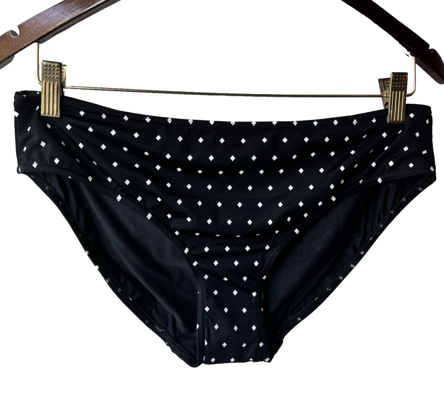 Freya Jewel Cove Bikini Brief Black Diamond Print Women's Size L Swim Bottom