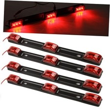15" 3 Lights 9 LED Identification Light Bar - 4 Pcs Clearance Red 4 Pcs Red