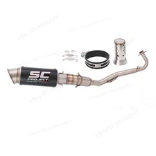 Z125 Pro 2017-2025 for Kawasaki Slip On Exhaust System Header Muffler Pipe 51mm
