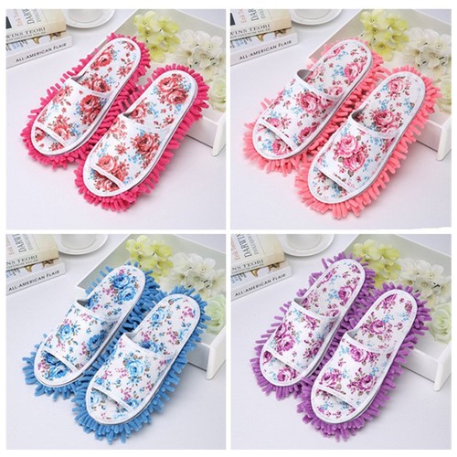  2 Pairs Reinigungsschuhe Und Mops Reinigen Frau Damen Mopp-Hausschuhe Für - Bild 4 von 10