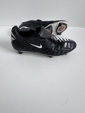 Botines de fútbol Nike Total 90 Zoom Air negros blancos rojos botas US11 UK10 EUR45