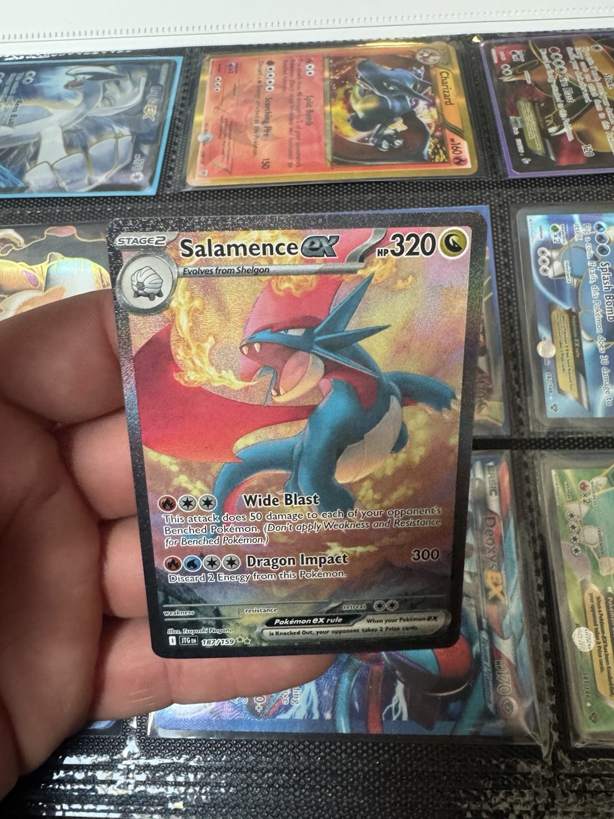 Pokémon TCG Salamence EX 187/159 Journey Together Special Illustration Rare