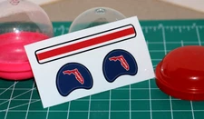 Florida Atlantic Owls Football Gumball Helmets *DIECUT DECALS ONLY* AAC NCAA FL