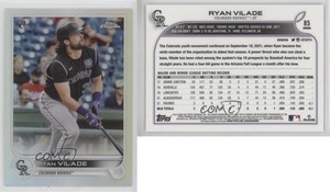 2022 Topps Chrome Refractor Ryan Vilade #85 Rookie RC
