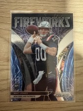 2021 Panini Prizm #F-25 Mac Jones Fireworks New England Patriots RC (R)