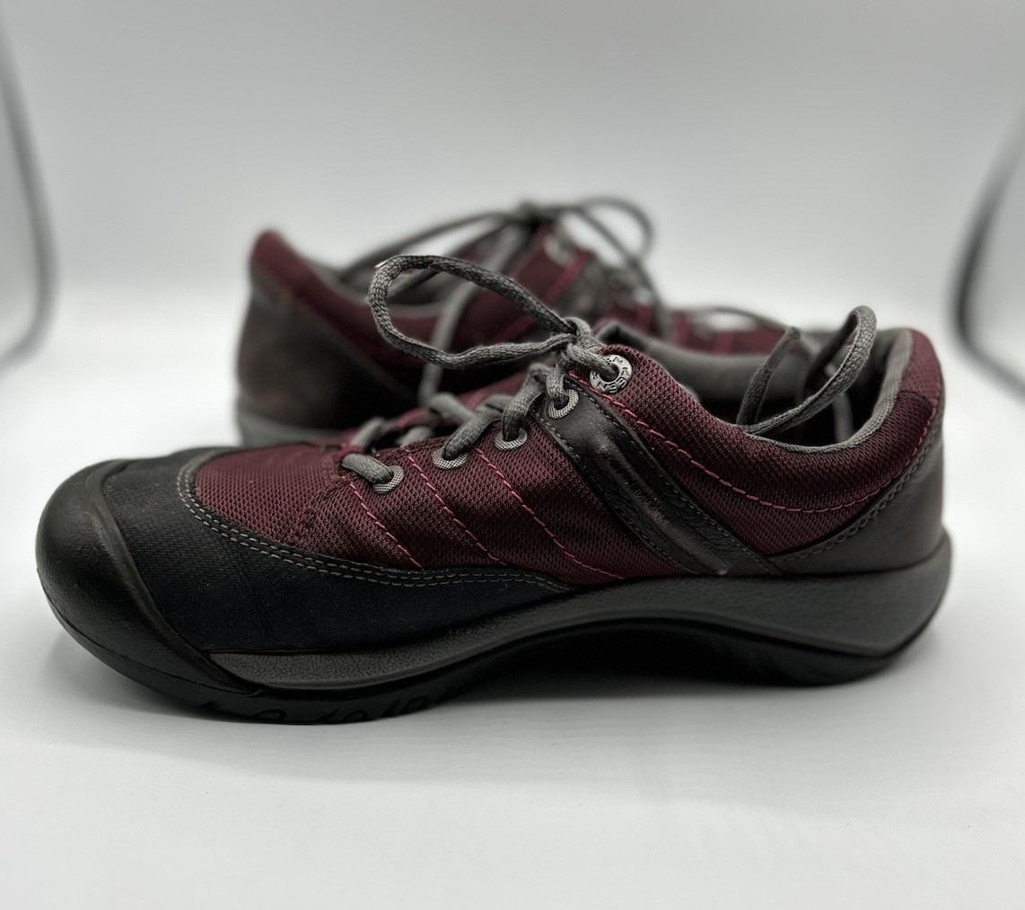 Scarpe da trekking Keen taglia 8 5 rosse sneakers stringate passeggio outdoor.