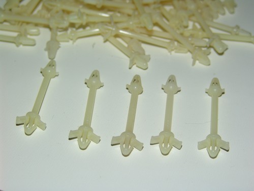 100PCS NOS Nylon Dual / Reverse Locking Standoff Circuit Board / PCB Standoff - Picture 2 of 2