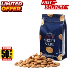 Organic Bitter Raw Apricot Kernel Premium Seeds 16oz Gluten Free Vegan USDA 1 lb