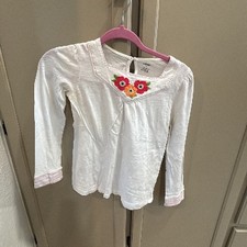 Gymboree Girls' Embroidered Floral Cotton Top Size 12
