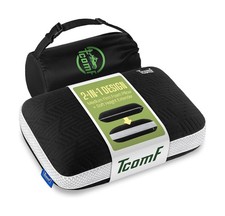 Camping Pillow: Dual Cover, Memory Foam Travel Pillow, Medium Firm Camp Pillo...