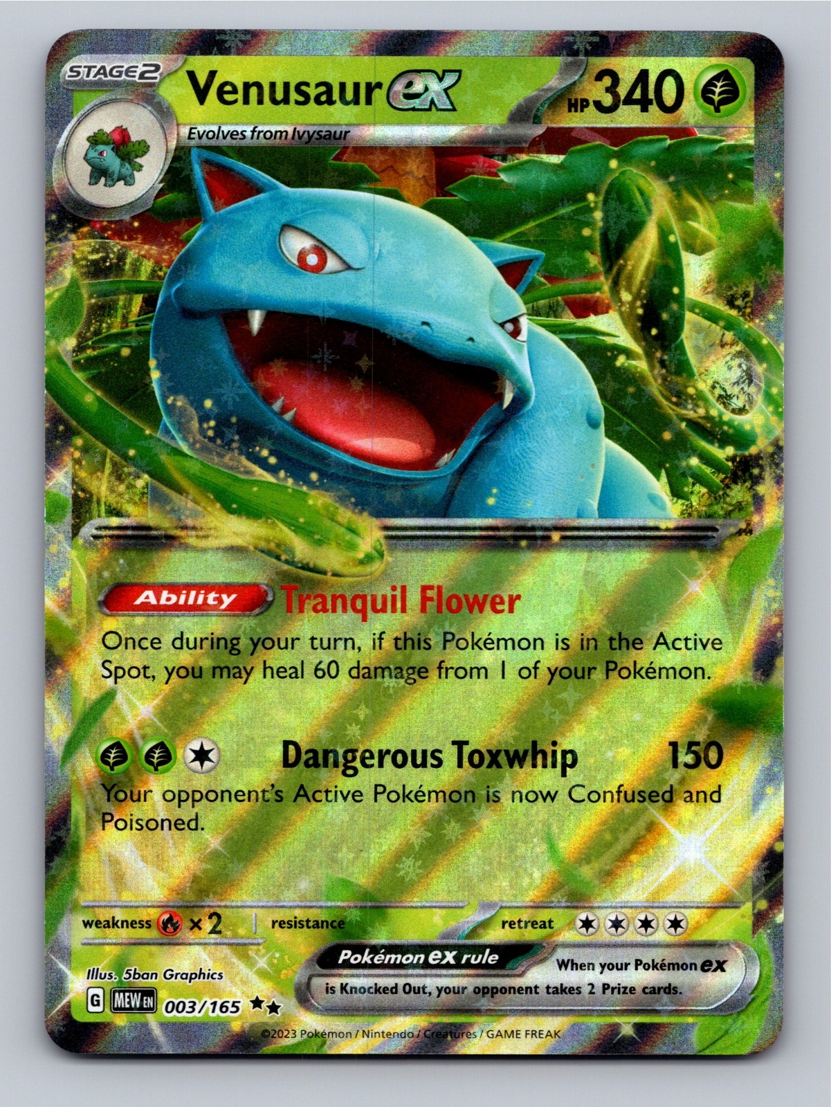 Venusaur ex #3 Pokemon Scarlet & Violet 151