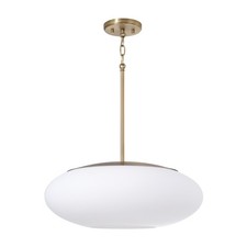 Capital 1-Light Pendant Aged Brass E26