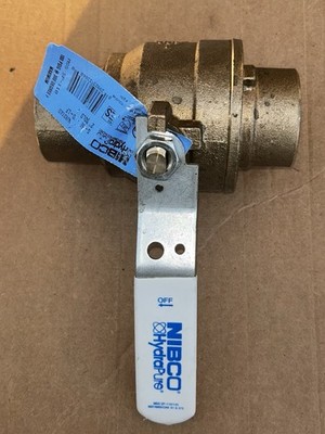 2  Nibco Ball Valve S-585-80 Lead Free Solder New Open Box