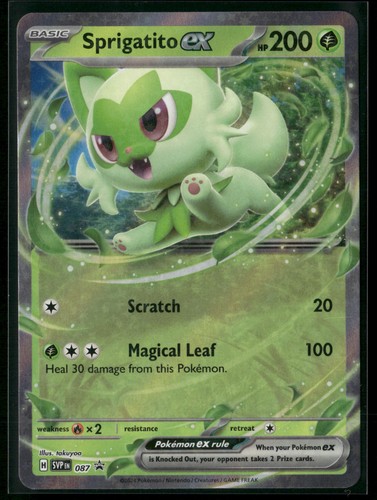 SV: Scarlet & Violet Promo Cards #087 Sprigatito ex - Picture 1 of 2