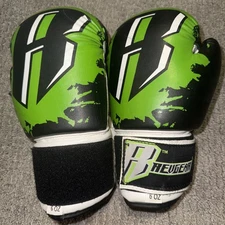  REVGEAR YOUTH DELUXE BOXING GLOVE 6 OZ LIME GREEN BLACK WHITE 1 PAIR KIDS