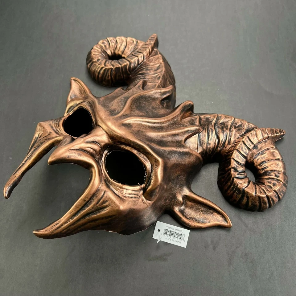 Demon Ram God Ancient Greek Beast Satan Spirit Men Masquerade mask- Rose Gold - Image 3 of 4