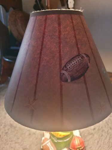 Lamp & Shade,Football Go TEAM Childs Sports Office Man Cave Bar Room - Picture 5 of 11